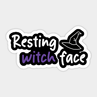 Resting witch face Sticker